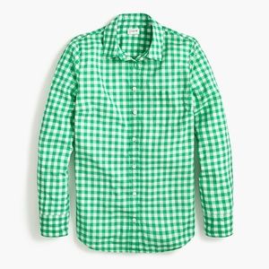 J. Crew Factory Gingham Shirt - Perfect Fit - L